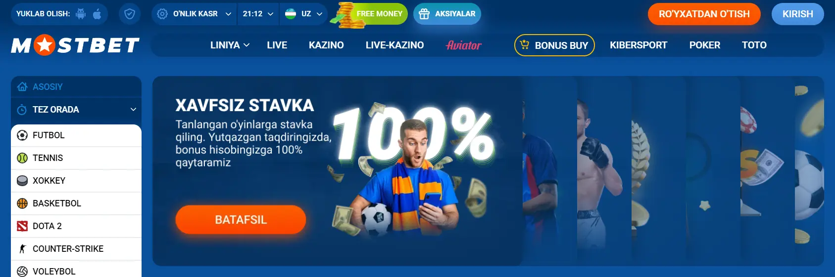 Mostbet bukmeker kontorasi