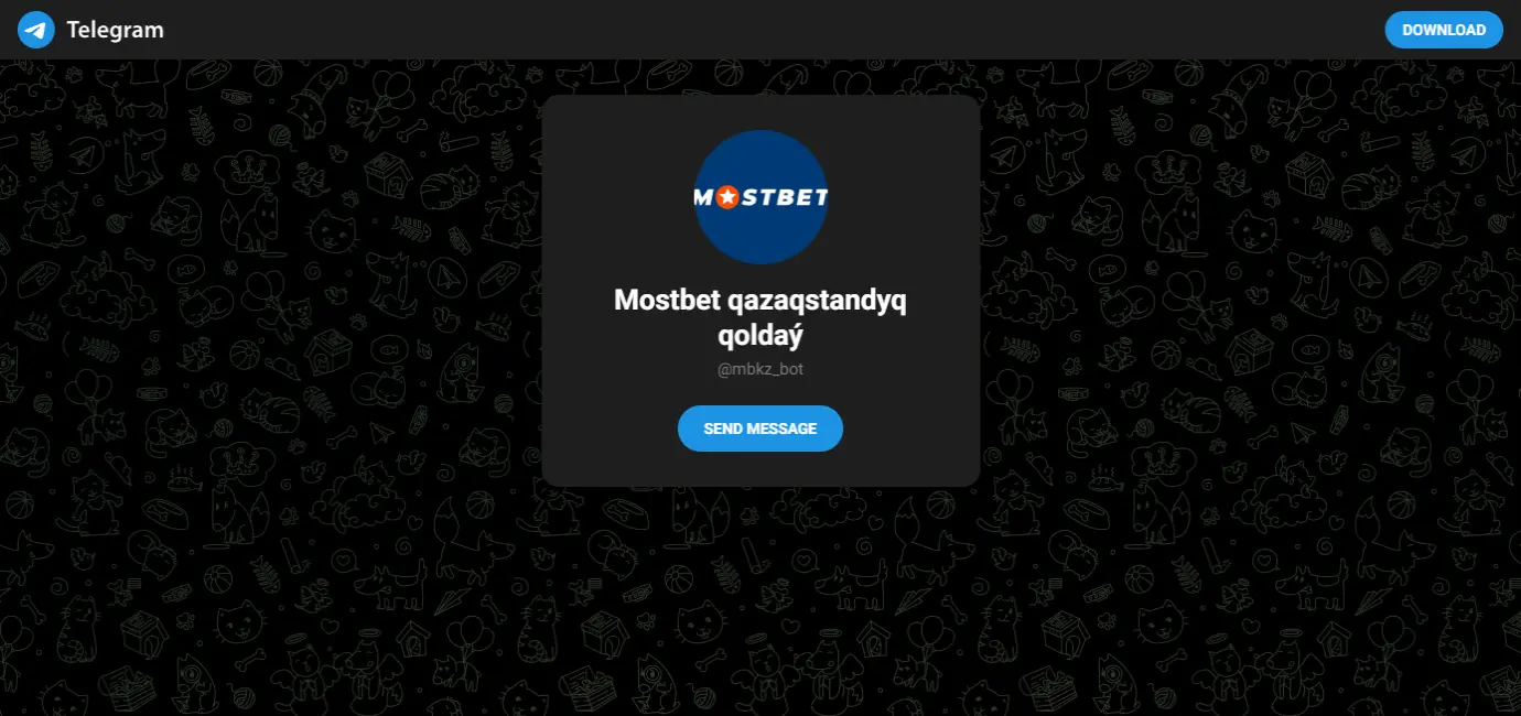 Mostbet техникалық қолдау Телеграмы