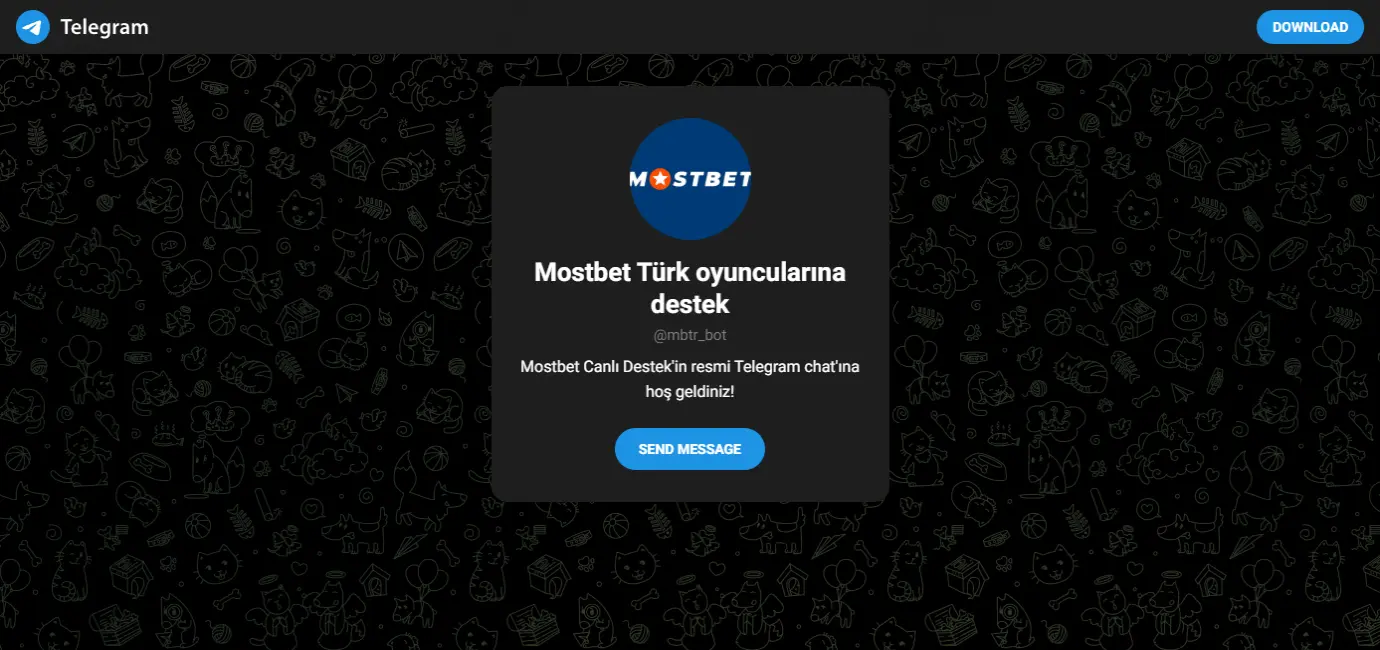 Mostbet teknik destek Telegram